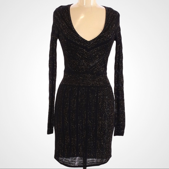 Guess Dresses & Skirts - Guess Black Shimmer Long Sleeve Dress